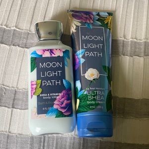 Moon light path bath and body works body lotion and body cream